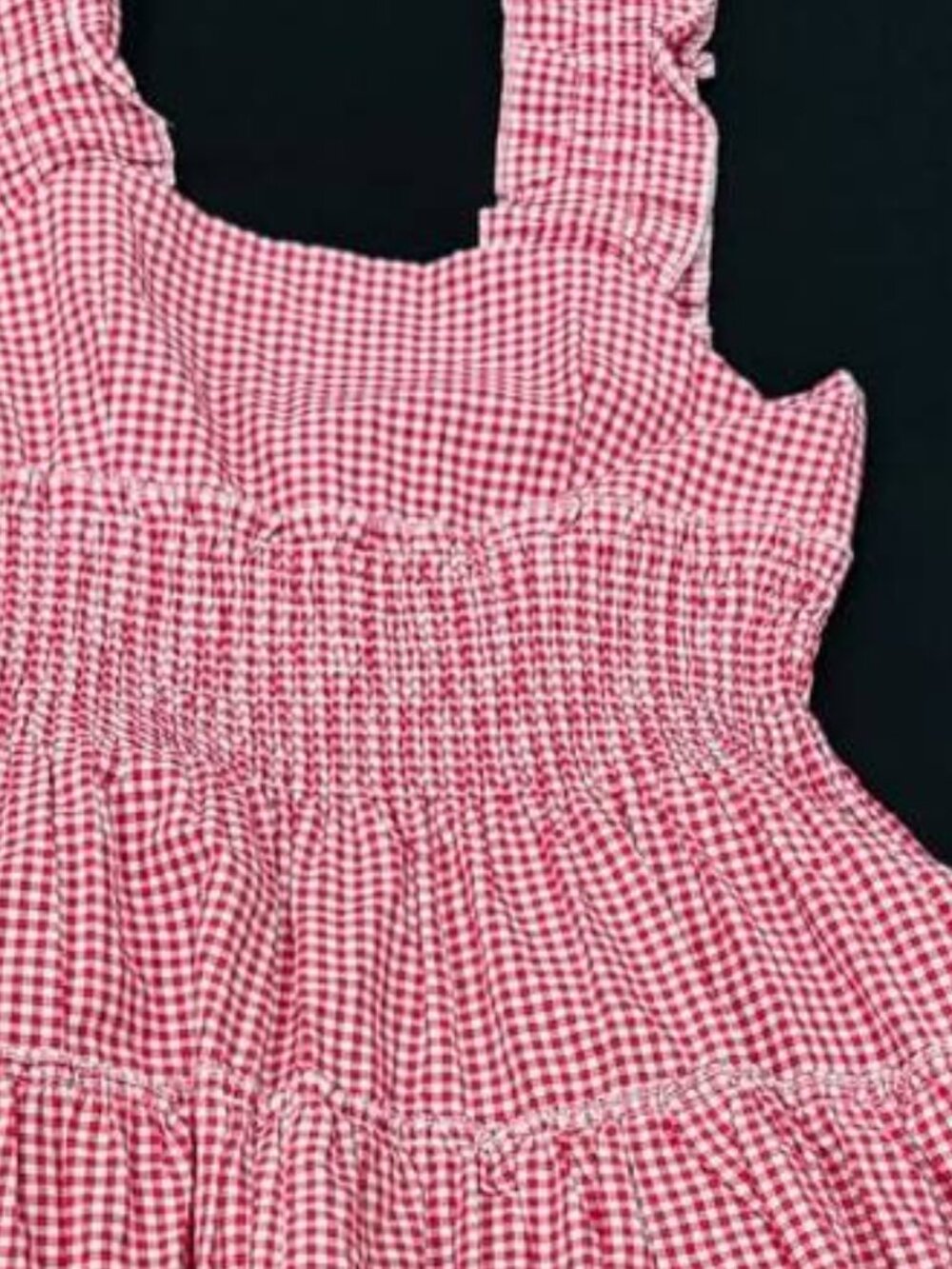 Red Gingham Midi Dress - Picture 3 of 3